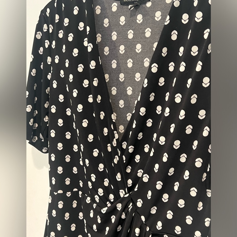 Banana Republic Faux Wrap Dress Sz M - Picture 5 of 6